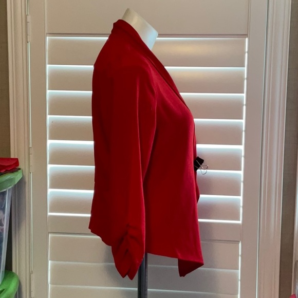 Michele Red Women's Cardigan Sweater - Picture 2 of 7